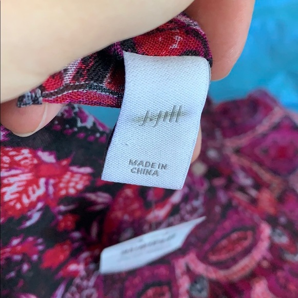 🌟 j jill sugar plum mixed paisley infinity scarf - Picture 4 of 5